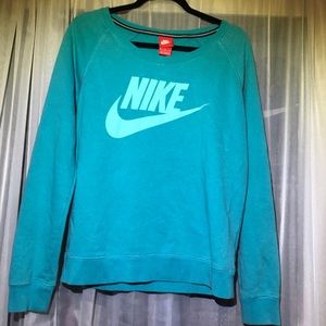 Blue & teal Nike crewneck